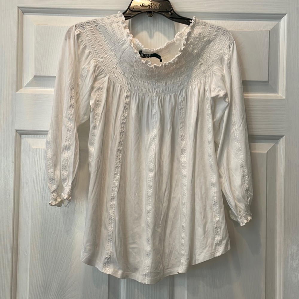 LAUREN Ralph Lauren off-the-shoulder soft blouse